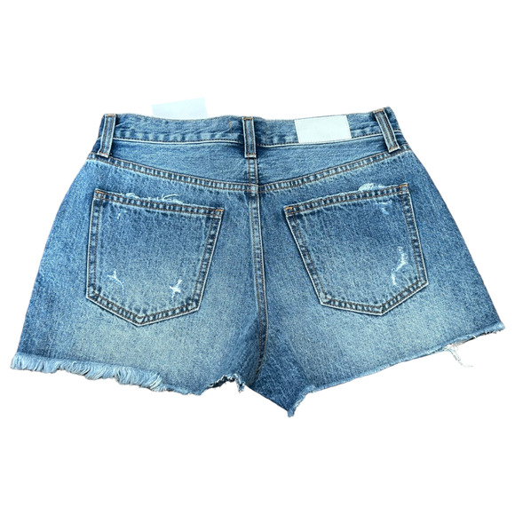 PISTOLA Nova Blossom Shorts Womens Size 26 Blue Denim Pockets Button Fly Outdoor - Picture 2 of 9